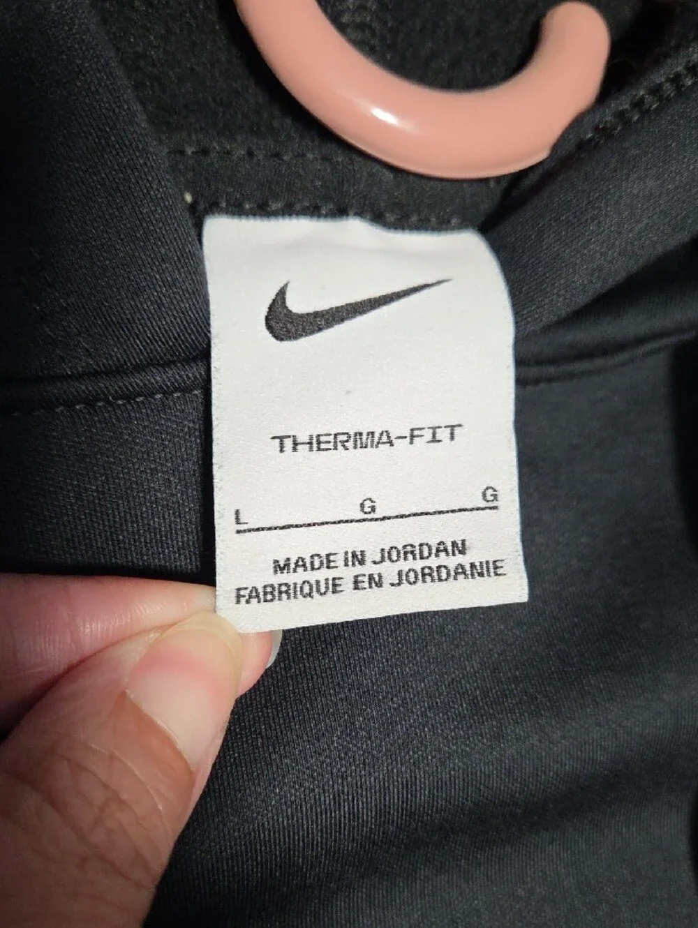 Nike Black Pullover Hoodie with White Swoosh